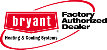 Bryant Heating & Cooling Systems Factory Authorized Dealer logo.