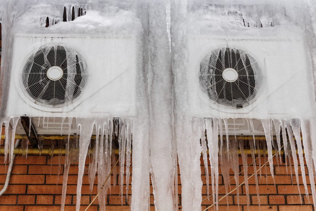 frozen AC.