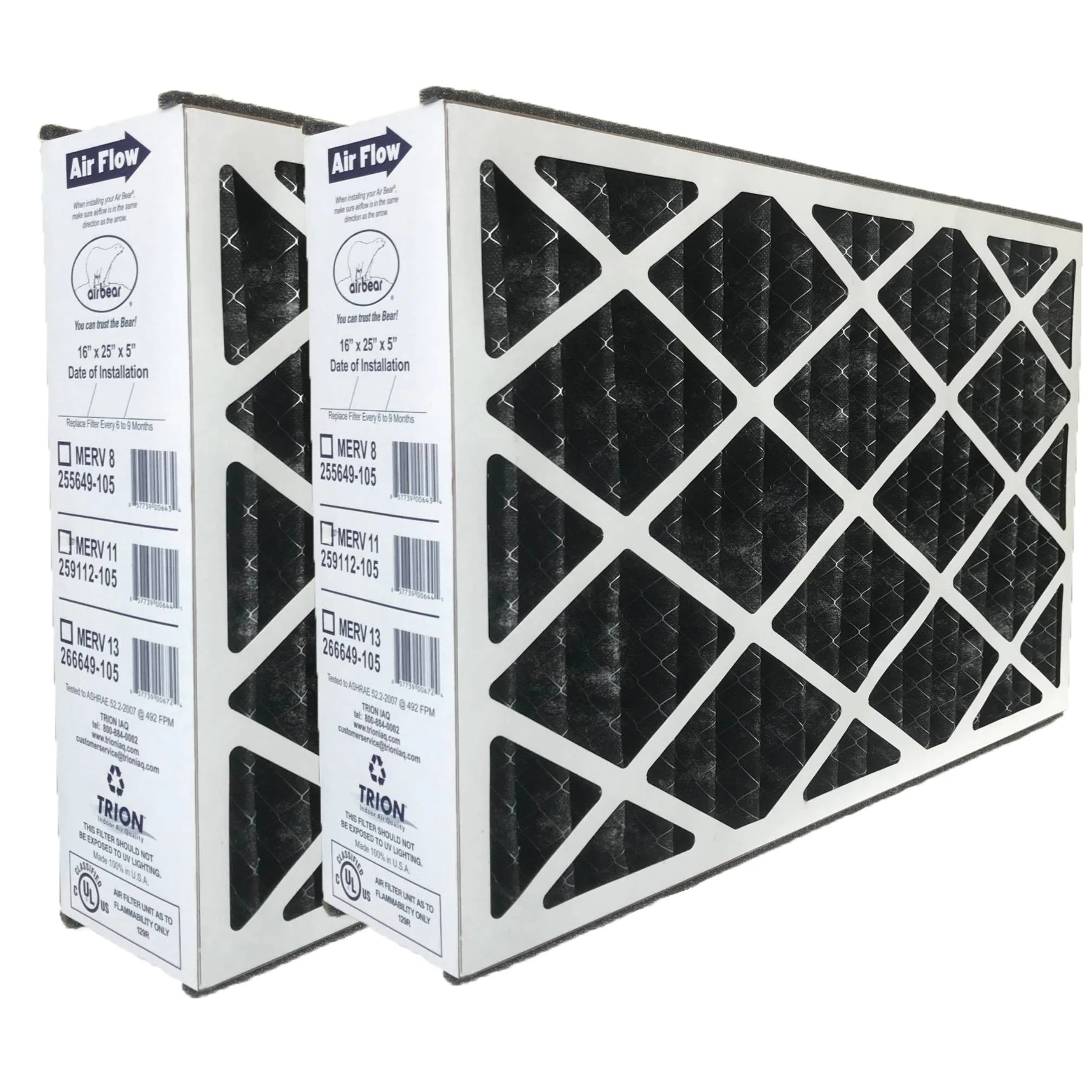 Trion Air Bear 288649-202 MERV 8 Carbon Filters- 2-Pack
